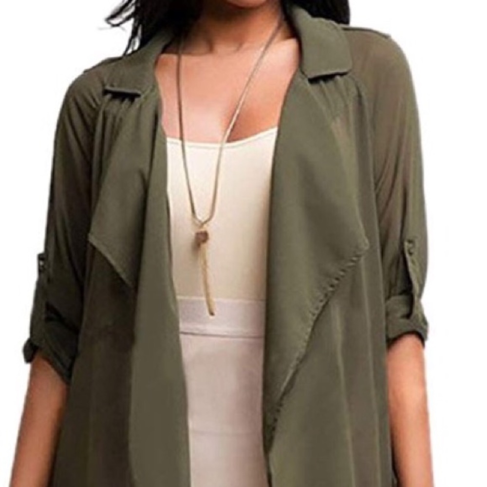 Long line duster jacket
